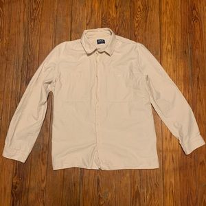 Levi’s Made and Crafted Embroidered Button-down - Men’s Large - Cream/Off-white